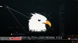 دانلود پروژه آماده افترافکت مخصوص نمایش آرم Hi-Tech Glitch Logo Reveal