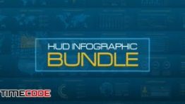 دانلود مجموعه المان های اینفوگرافی HUD Infographic Bundle