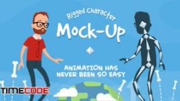 دانلود جعبه ابزار ساخت کاراکتر دو بعدی در افترافکت Rigmo – Rigged Character Animation Mockup