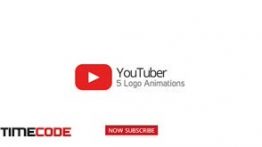 پروژه افترافکت مخصوص معرفی کانال یوتیوب Youtuber Logo Stings – 5 Versions