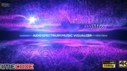دانلود پروژه افترافکت مخصوص نمایش رقص نور Audio Spectrum Music Visualizer
