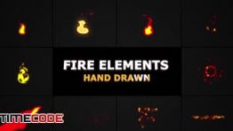 دانلود مجموعه المان موشن گرافیک : آتش Flash FX FIRE Elements