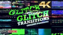 مجموعه ترنزیشن آماده نویز و پارازیت Glitch Transition 4K