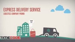 دانلود تیزر موشن گرافیک مخصوص خدمات حمل و نقل Logistics Company Delivery Promo