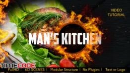دانلود پروژه آماده افترافکت مخصوص تبلیغات رستوران Men’s Kitchen Menu