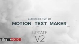 دانلود اسکریپت متن مخصوص افترافکت Motion Text Maker