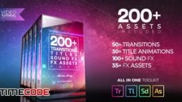 دانلود جعبه ابزار ترنزیشن مخصوص پریمیر Pack: Transitions, Titles, Sound FX