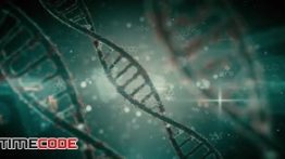 دانلود موشن گرافیک از دی ان ای Pack Backgrounds Futuristic DNA Strands Looped
