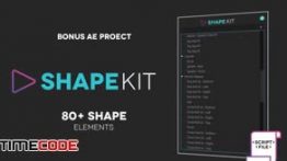 دانلود اسکریپت موشن گرافیک مخصوص افترافکت Shape Kit Script