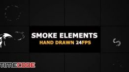 دانلود المان موشن گرافیک : دود 2D FX SMOKE Elements s4 fps