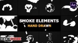 مجموعه المان موشن گرافیک : ترنزیشن و دود Cartoon Smoke Elements And Transitions