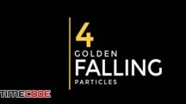 دانلود فوتیج موشن گرافیک : سقوط پارتیکل Golden Falling Particles