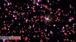 دانلود فوتیج موشن گرافیک : کاغذ رنگی قلب Valentines Hearts Confetti