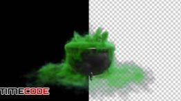 دانلود فوتیج آماده آلفا : دیگ جادوگری با دود سبز Witch Cauldron With Green Smokey Liquid
