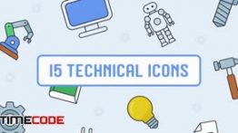 دانلود مجموعه آیکون متحرک Animated Technical Icons