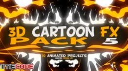 دانلود پروژه آماده افترافکت : مجموعه المان کارتونی 3D Cartoon FX Pack 5