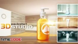 دانلود پروژه آماده افترافکت : تبلیغات لوازم بهداشتی 3D Packshot Studio