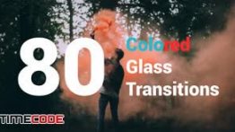 دانلود پروژه آماده افترافکت : ترنزیشن آماده Colored Glass Transitions