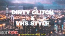 دانلود پروژه آماده پریمیر : وله + موسیقی Dirty Glitch & VHS Style