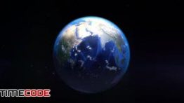 دانلود فوتیج چرخش کره زمین Realistic Rotation Of The Earth
