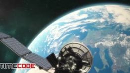 دانلود استوک فوتیج : ماهواره در فضا Satellite In Orbit