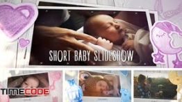 دانلود پروژه آماده افترافکت : آلبوم عکس کودک Short Baby Slideshow