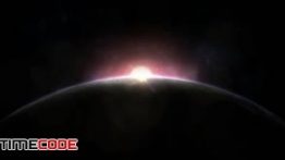 دانلود استوک فوتیج : طلوع خورشید از پشت کره زمین Sunrise Over Planet Earth