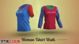 دانلود پروژه آماده افترافکت : تیزر تبلیغاتی تی شرت Woman Tshirt walk