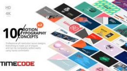 دانلود پروژه آماده افترافکت : 100 موشن تایپوگرافی Motion Typography Concepts v2