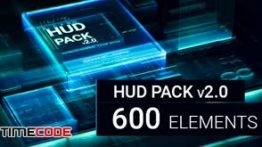 دانلود پروژه آماده افترافکت : المان صفحه نمایش HUD Pack v2.0- 600 elements