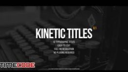 دانلود پروژه آماده پریمیر : تایتل Kinetic Titles v.1