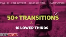 دانلود پروژه آماده افترافکت : 50 ترنزیشن آماده Transitions