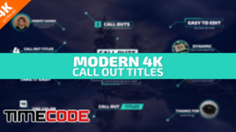 دانلود پروژه آماده افترافکت : اینفوگرافی Modern 4K Call Out Titles