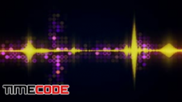 دانلود بک گراند موشن گرافیک : رقص نور Colorful audio waveform equalizer