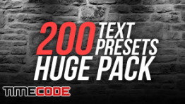 دانلود پریست متن مخصوص افترافکت Big Text Presets Pack