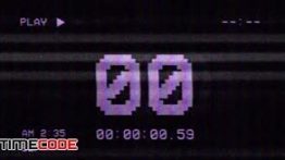 دانلود فوتیج شمارش معکوس VHS Screen Countdown