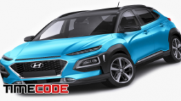 دانلود مدل آماده سه بعدی : ماشین Hyundai Kona 2018 3D model