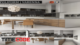 دانلود مدل آماده سه بعدی : آشپزخانه Kitchen Varenna Phoenix