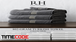 دانلود مدل آماده سه بعدی : حوله RH 802-GRAM TURKISH TOWEL COLLECTION