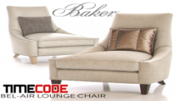 دانلود مدل آماده سه بعدی : کاناپه Baker Bel-Air Lounge Chair