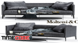 دانلود مدل آماده سه بعدی : مبل راحتی Molteni&C CAMDEN Low Backrest Sofa 3D
