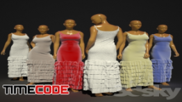 دانلود مدل آماده سه بعدی : لباس زنانه Wedding dress