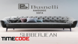 دانلود مدل آماده سه بعدی : مبلمان Busnelli Amouage Sofa Subberjean