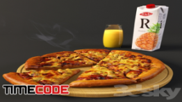 دانلود مدل آماده سه بعدی : پیتزا Pizza