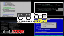 دانلود فوتیج کد نویسی در کامپیوتر Code Windows Overlay