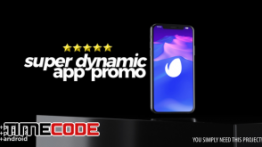 دانلود پروژه آماده افترافکت : معرفی اپلیکیشن Super Dynamic App Promo