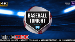 دانلود پروژه آماده افترافکت : بسته تلویزیونی مخصوص بازی بیسبال Baseball Tonight Graphics Package