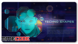 دانلود پروژه آماده افترافکت : اسلایدشو تکنولوژی Techno Shapes Digital Slideshow
