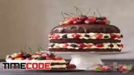 دانلود مدل آماده سه بعدی : کیک Cake and cake with berries
