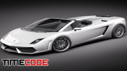 دانلود مدل آماده سه بعدی :  لامبورگینی Lamborghini Gallardo LP560-4 Spyder